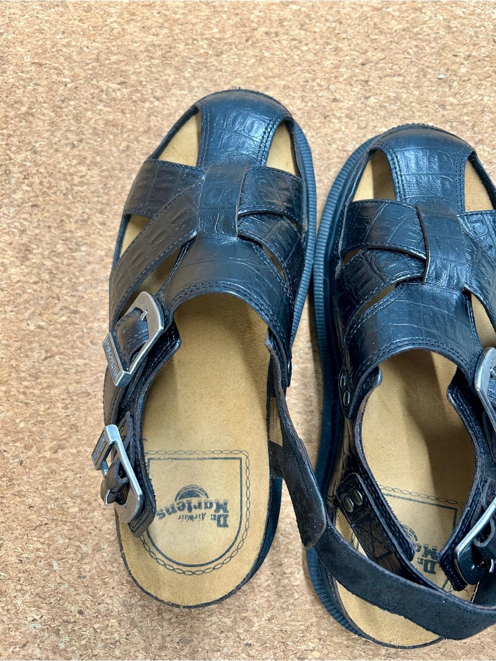 Dr. Martens Black Textured Archive Sandals - Picture 4 of 5
